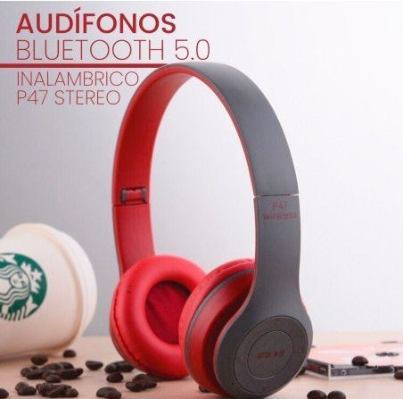 Audífonos Inalámbricos P47 - Bluetooth 5.0 + Manos Libres + Radio Color: Verde