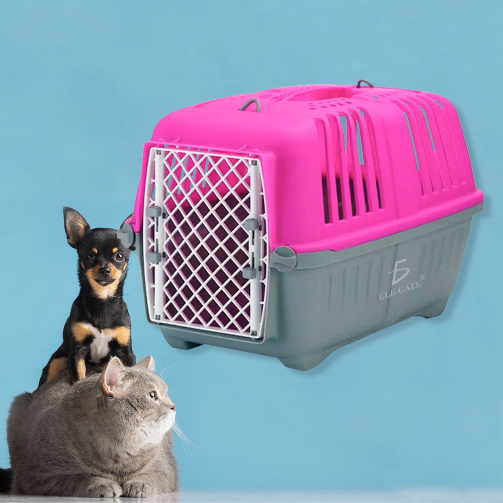Caja Transportadora Para Mascotas Perro Y Gato 46x27x28 Cm