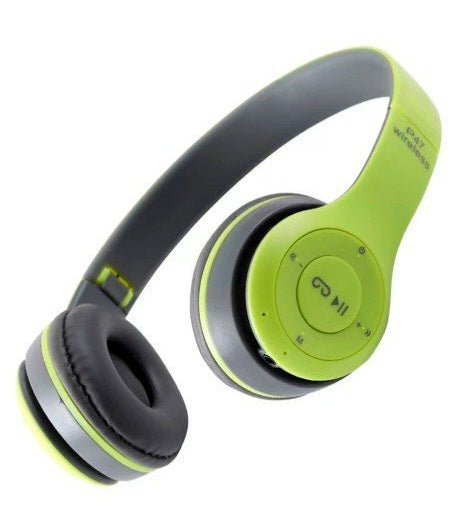 Audífonos Inalámbricos P47 - Bluetooth 5.0 + Manos Libres + Radio Color: Verde