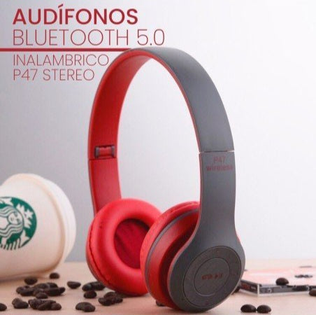 Audífonos Inalámbricos P47 - Bluetooth 5.0 + Manos Libres + Radio Color: Verde