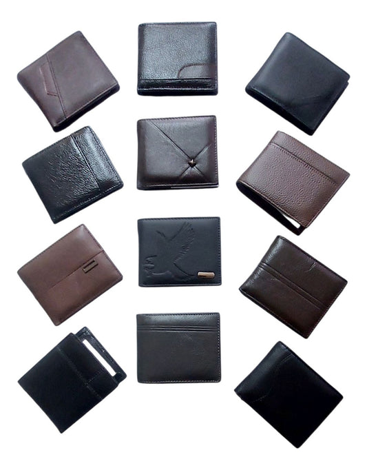 Billetera Piel Fina Pack Mayoreo 12 Pzas Marca Yoe