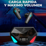 Auriculares X15S Gamer Inalámbricos Bluetooth 5.3 Con LED