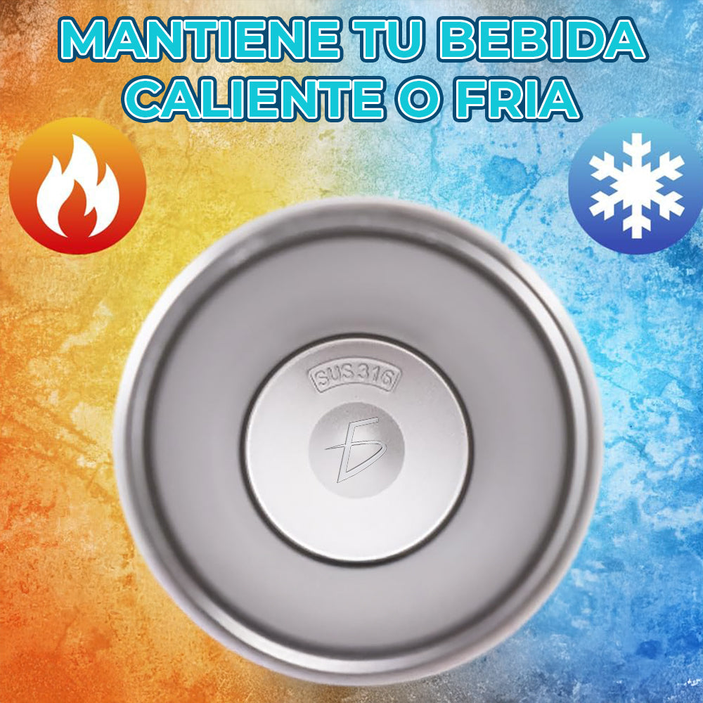 Termo Hermético Diseño de Moda de 887 ml de Acero