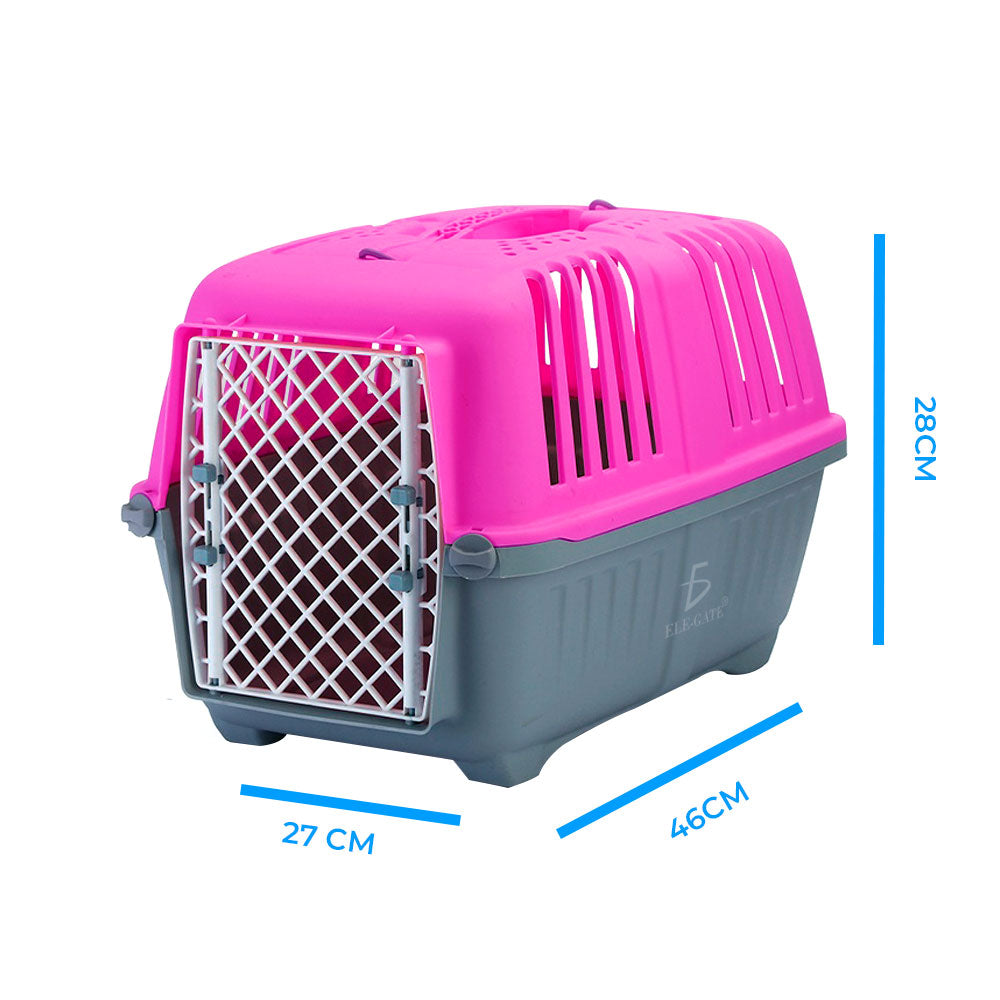 Caja Transportadora Para Mascotas Perro Y Gato 46x27x28 Cm