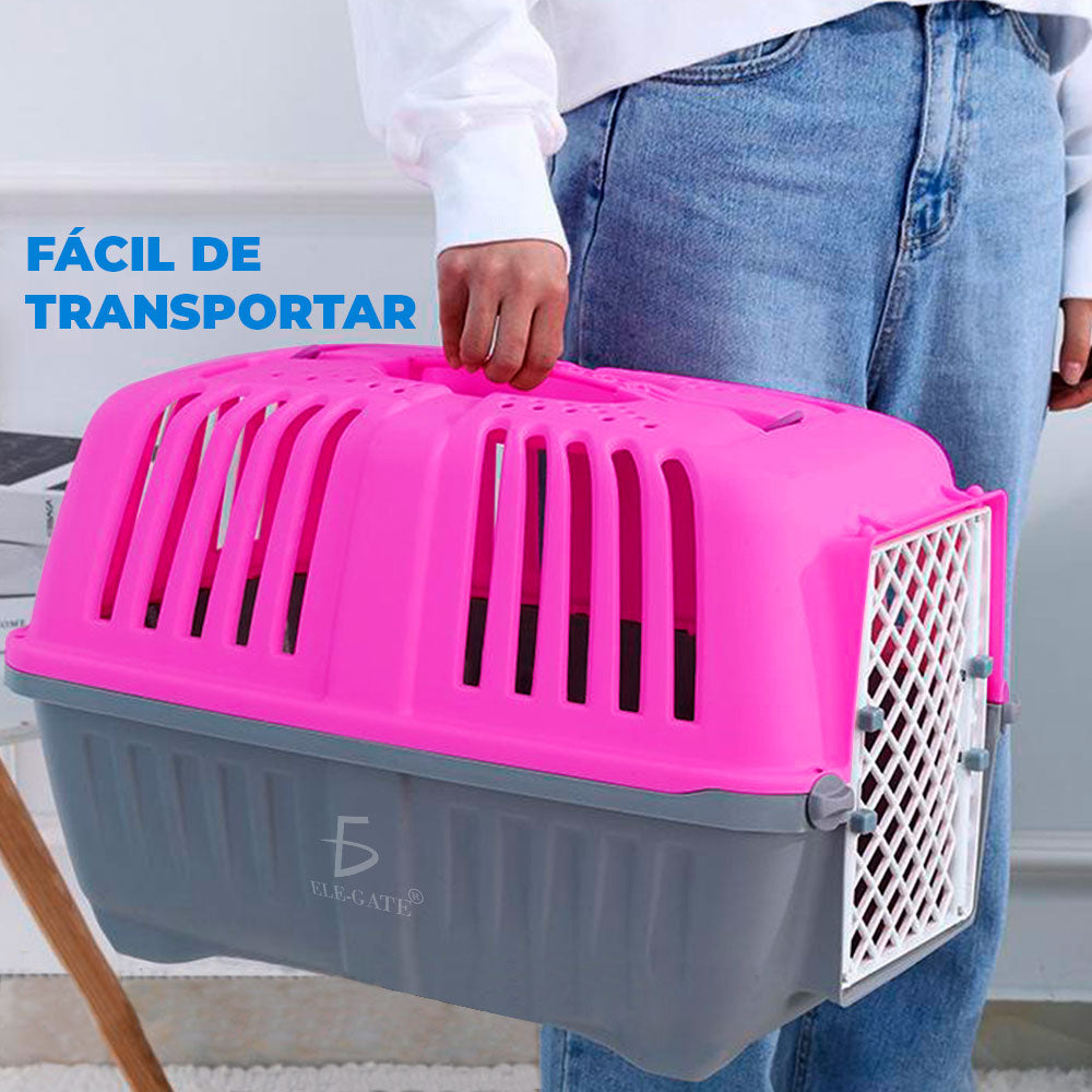Caja Transportadora Para Mascotas Perro Y Gato 46x27x28 Cm