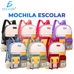 Set 4  Piezas bonito Diseño Casual Mochila económica cantidad de colores a escoger,