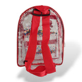 Mochila kinder  tranparente Hello Kitty facil limpieza practica y ligeras