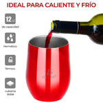 Vaso Termo Vino Café Te Acero Inoxidable Doble Pared