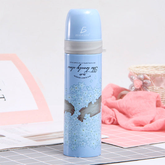 Vaso Termo Acero de Inoxidable Para Bebida Floral Colores Acabado Metálico