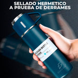 Termo con Tazas Incluidas para Té y Café de Acero Inoxidable de 500 ml.