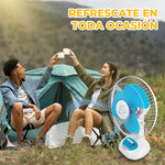 Ventilador Solar de mesa no gasta energía