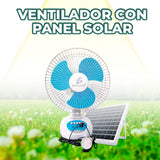 Ventilador Solar de mesa no gasta energía