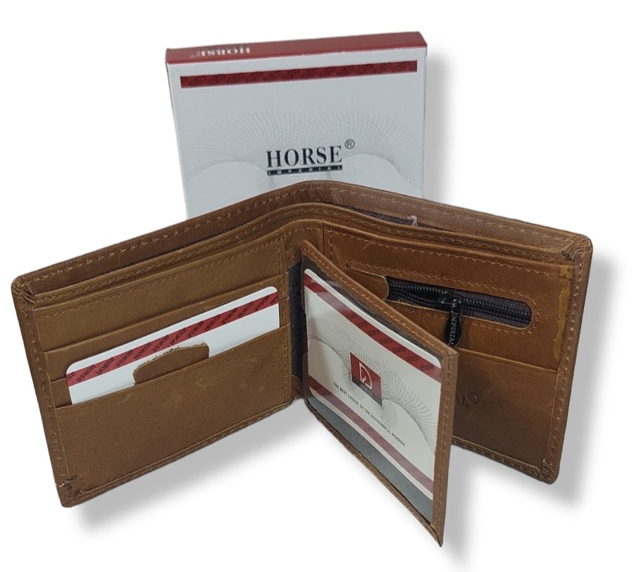 Billetera de Piel Genuina Horse Imperial