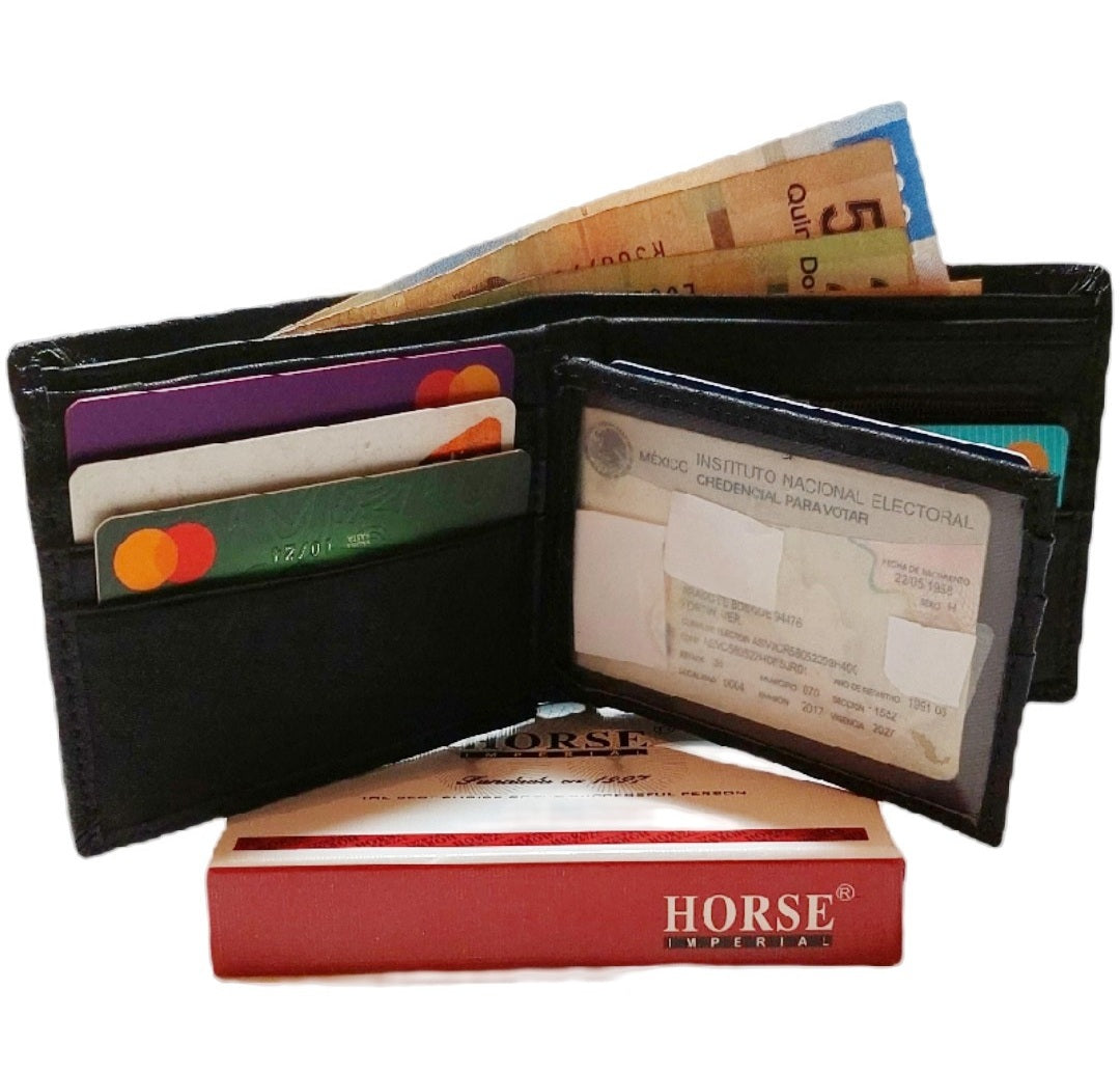 Billetera 100% en piel Marca Horse Imperial